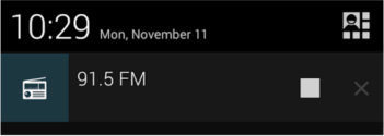 FM radio on Moto G (run in background)